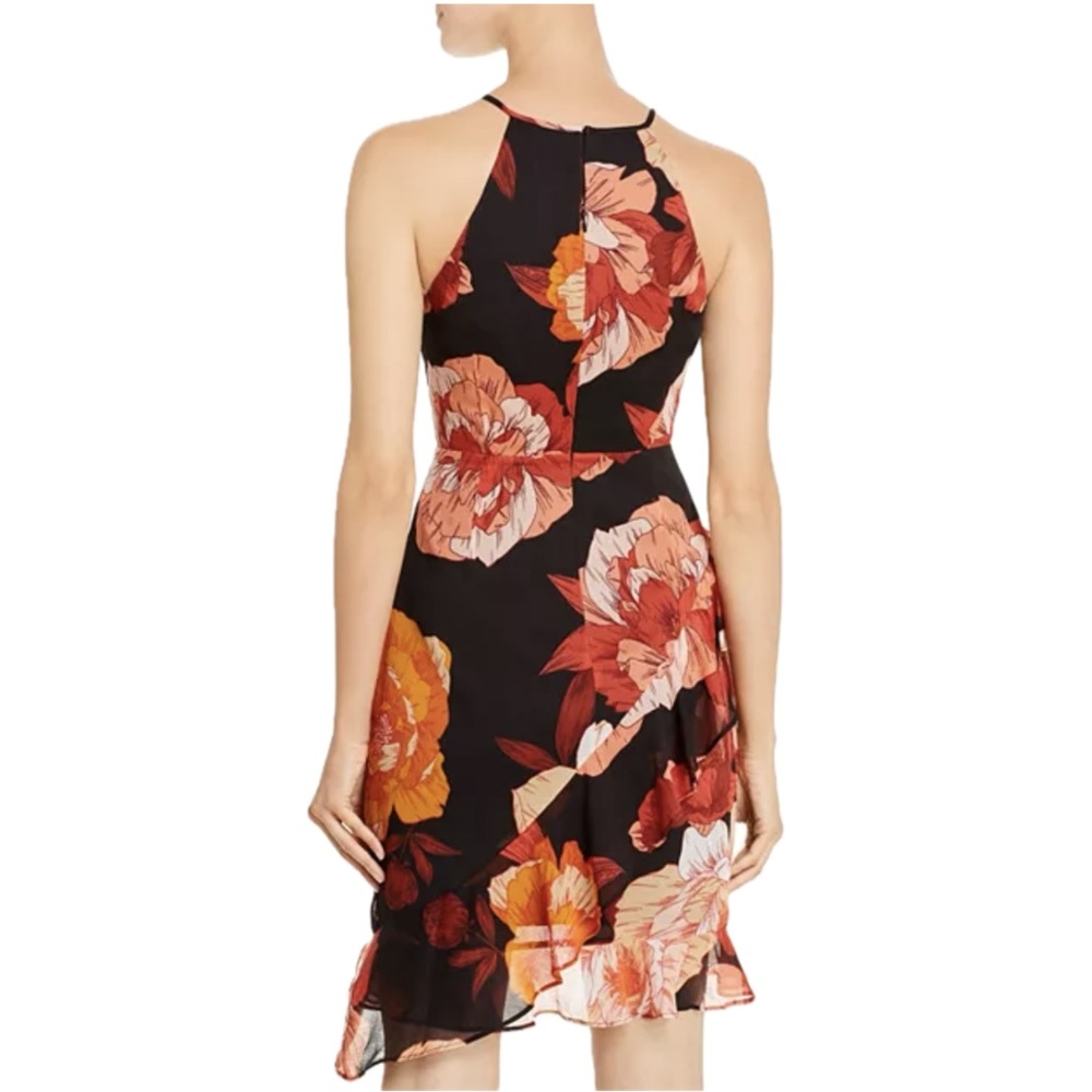 GUESS - Kersten Ruffled Floral Sheath Dress Floral Print Size - M - Picture 2 of 7
